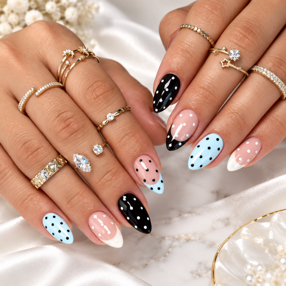 Polka babe blue - Medium